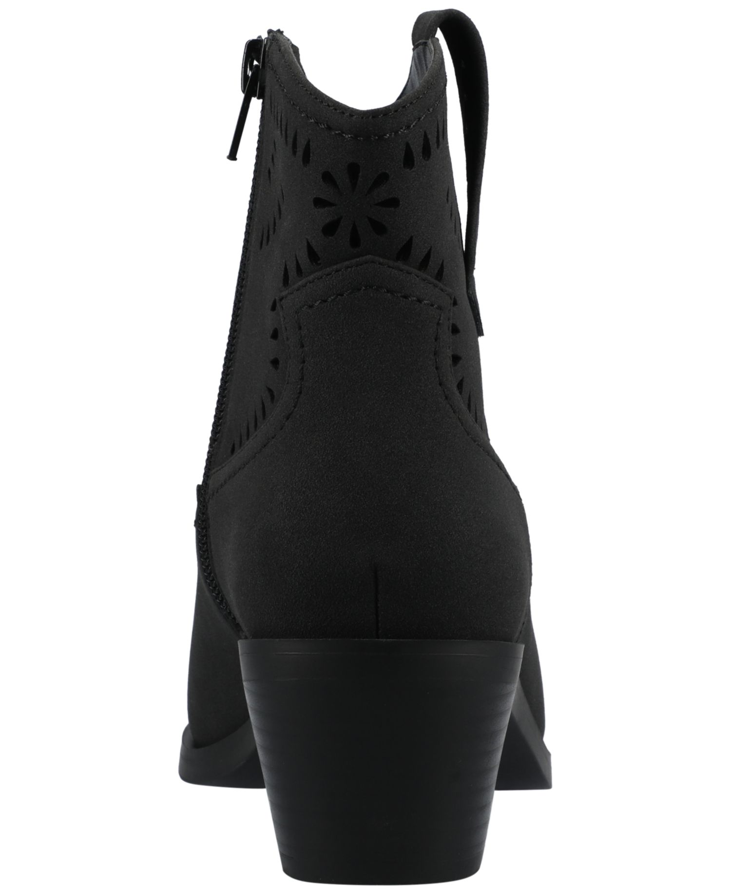 Journee Women's Cheyenne Stacked Heel Western Booties