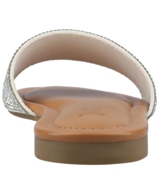 Women's Maria Slip-On Metallic Beaded Slide Sandals