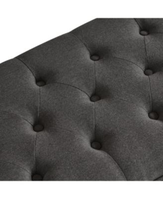 Linen Storage with Wooden Legs Bed Bench