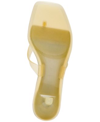 Women's Tracie-J Kitten-Heel Jelly Thong Sandals