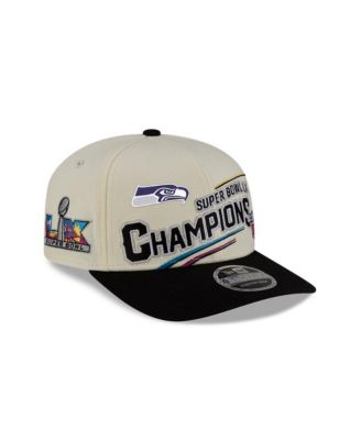 Men's Cream/Black Seattle Seahawks Super Bowl LX Champions Locker Room 9SEVENTY Adjustable Hat