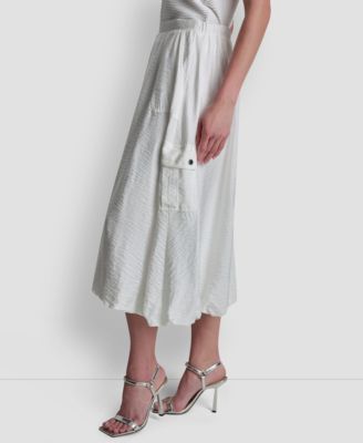 Women's Pull-On Bubble Hem Cargo Skirt