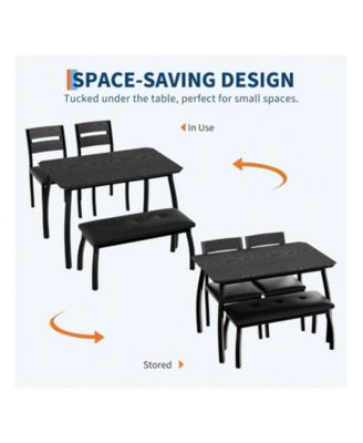 Kitchen Table Home Dining Table Set For 4 Wooden Kitchen Table for Dining Room, Home Office, Living Room