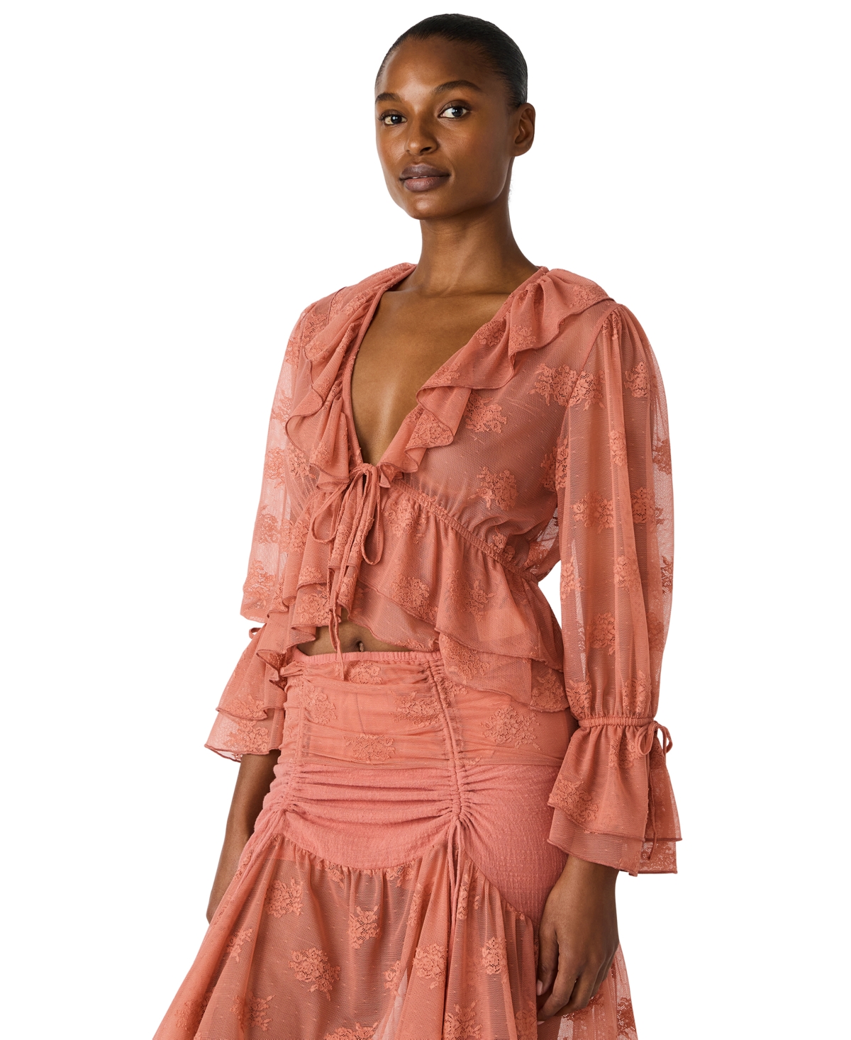 Steve Madden Women's Montana Knit V-Neck Top