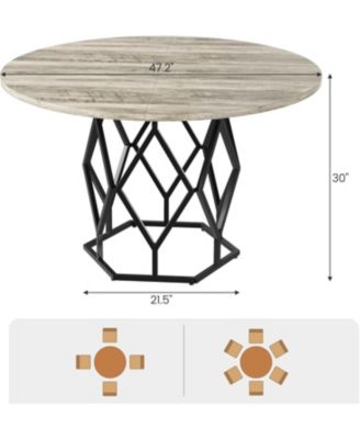 Kitchen Round Dining Table 4-6 People Kitchen and Dining Room Tables