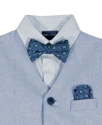 Baby Boys' Short Sleeve Shirt, Vest and Shorts, 3-Piece Set