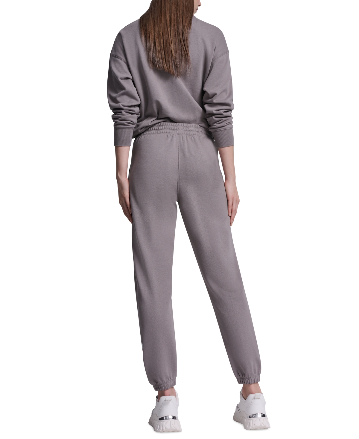 Dkny Sport Women's 1989 Rhinestone Logo High-Rise Relaxed Joggers