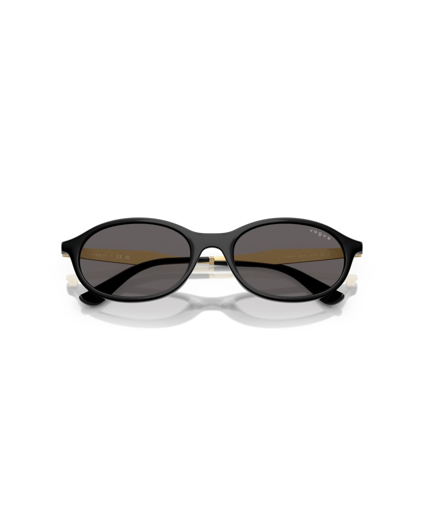 Женские солнцезащитные очки Vogue Eyewear Oval Sunglasses, VO5625S, цвет: Чёрный — фото 5