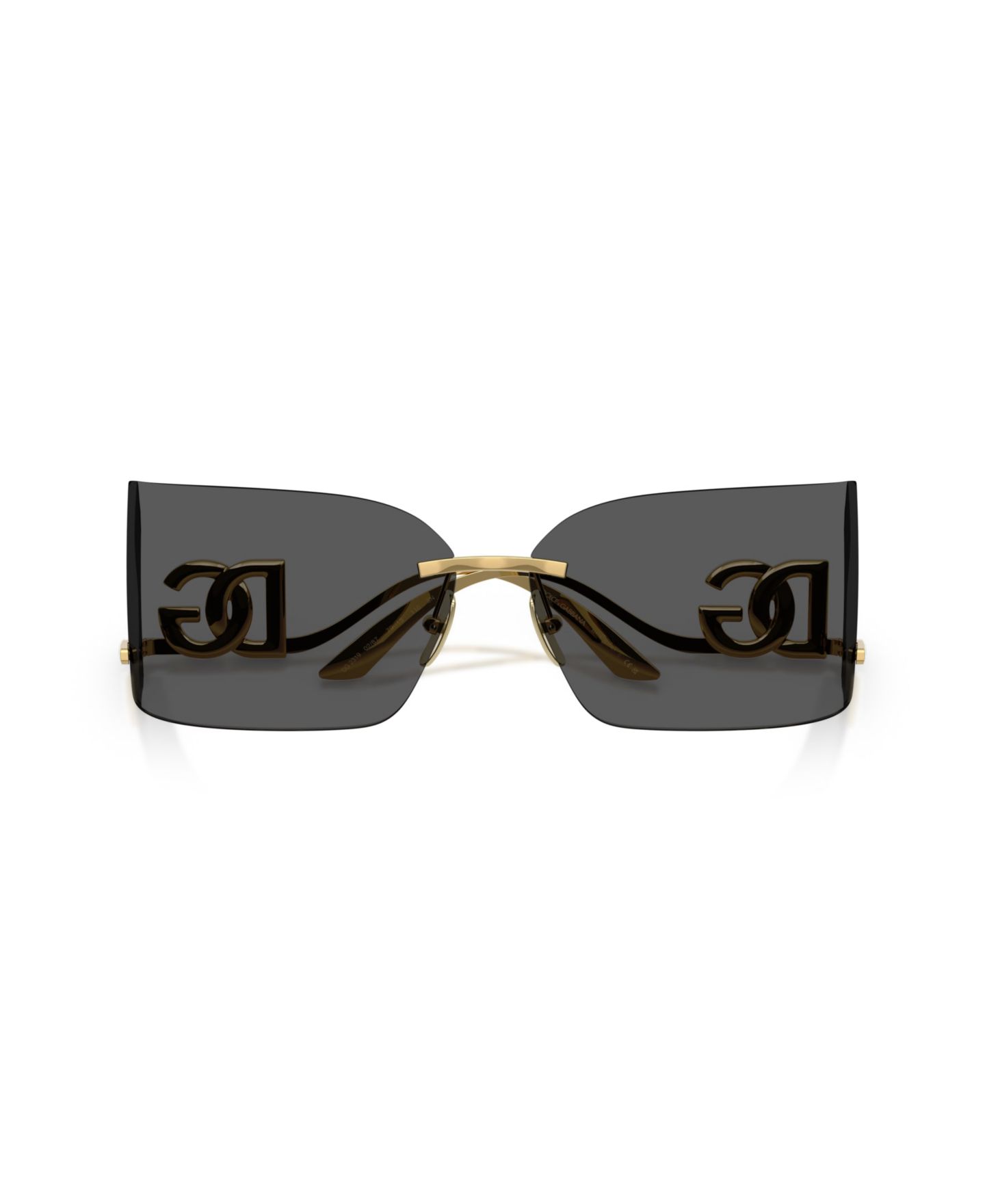 Женские солнцезащитные очки Dolce&Gabbana Rectangle Sunglasses, DG2319, цвет: Золотой — фото 5