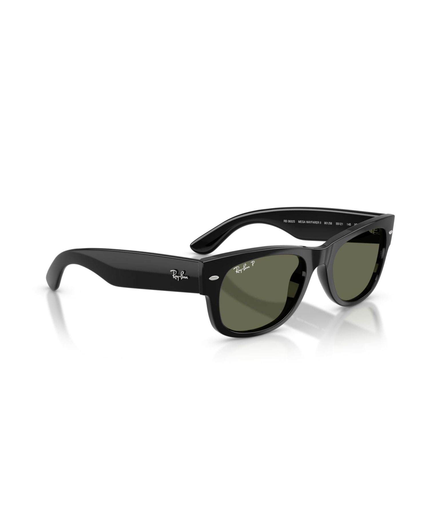 Unisex Polarized Sunglasses, Mega Wayfarer II RB0832S
