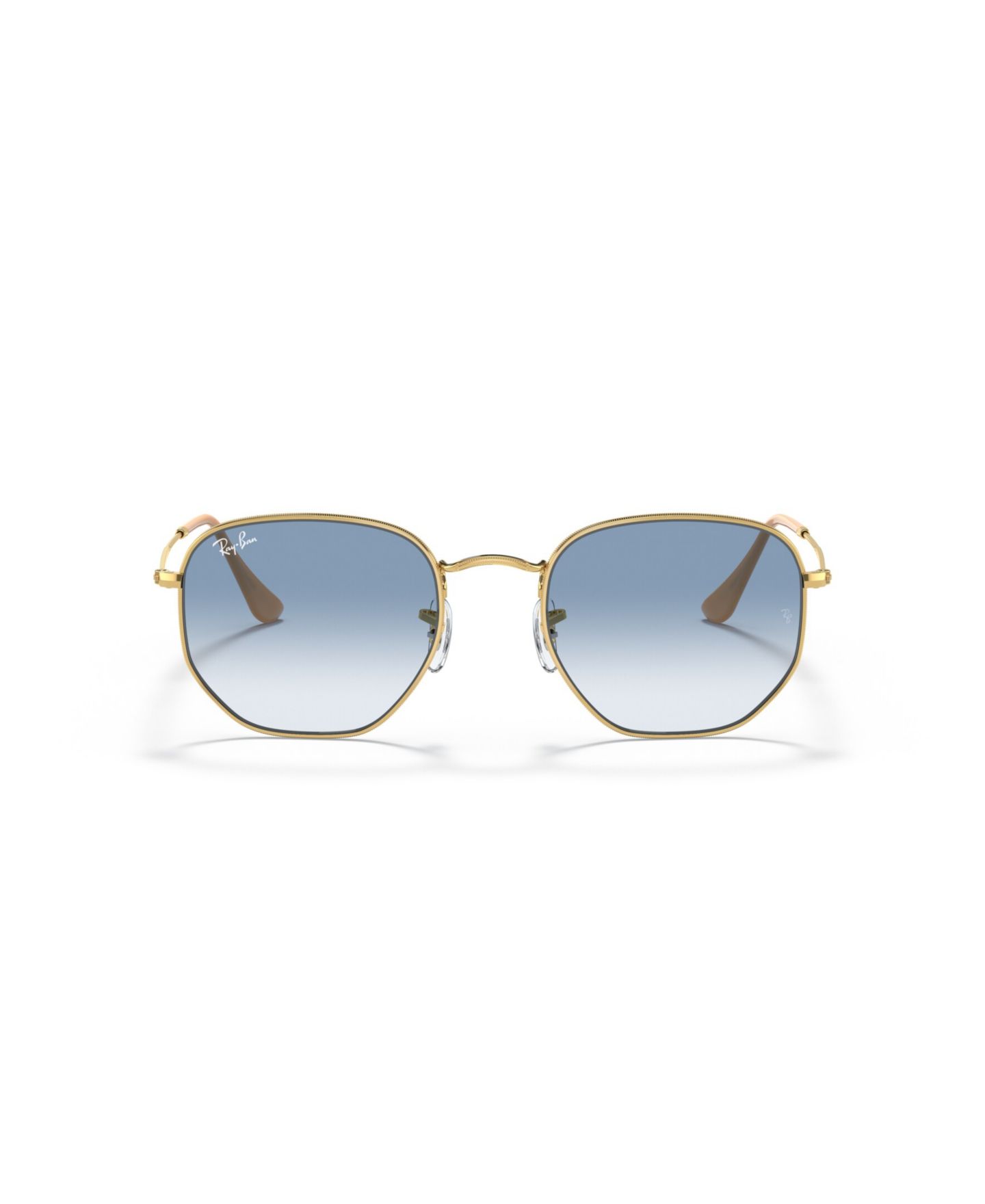 Солнцезащитные очки Ray-Ban Unisex Hexagonal Sunglasses, RB3548, цвет: Золотой — фото 2