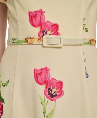 Women's Crew Neck Midi Dress