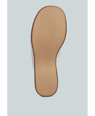 Womens Olori Solid Platform Slip On Mules