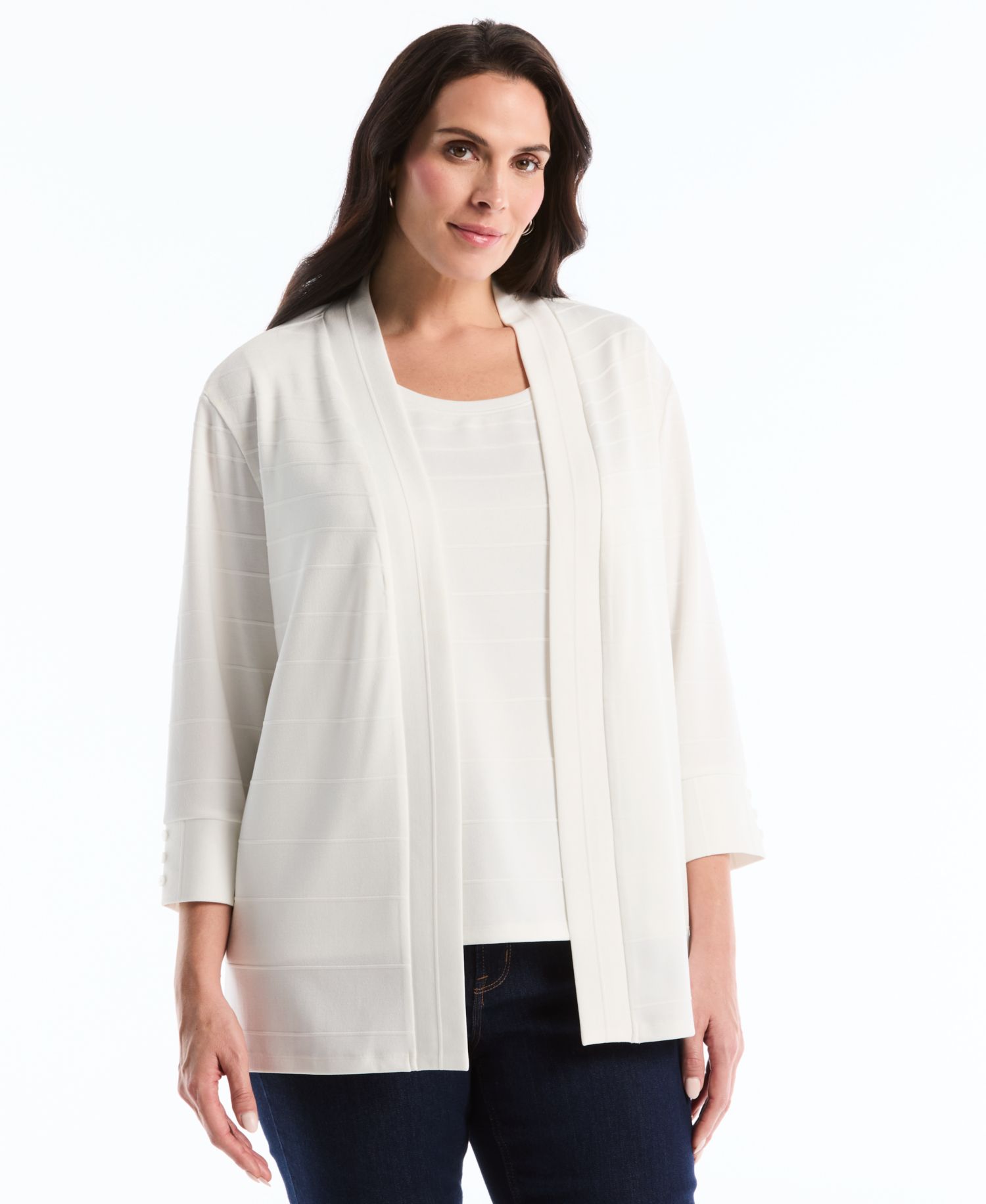 Petite Ottoman Knit Cardigan Sweater