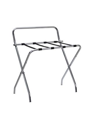 Folding Luggage Rack with Nylon Straps