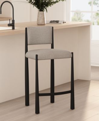 Lennor 37.4" Boucle Upholstered Counter Stool