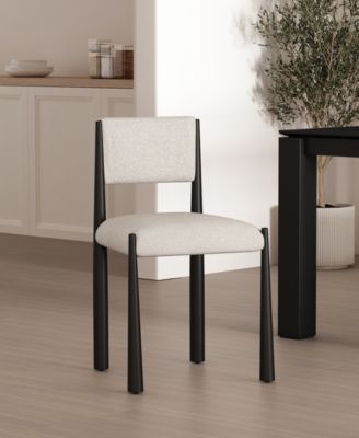Lennor Boucle Upholstered Dining Side Chairs, Set of 2