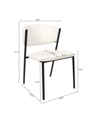 Drift Faux Leather Upholstered Dining Side Chairs, Set of 4