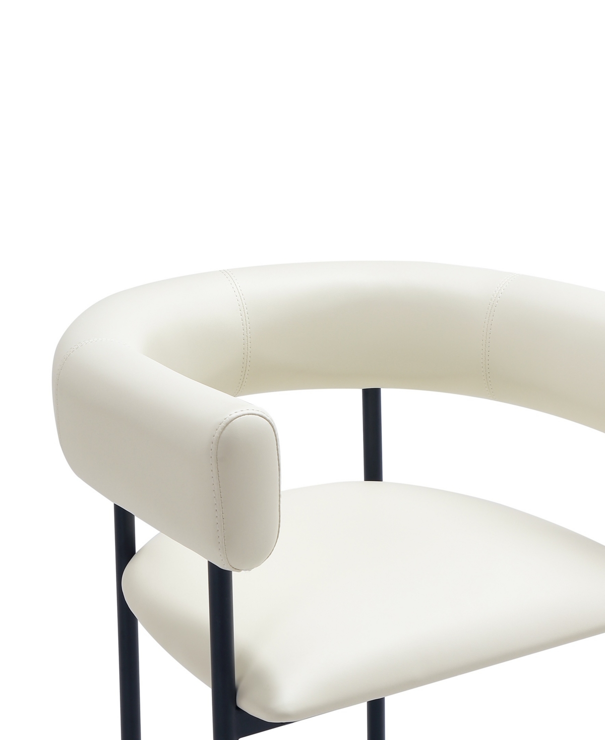 Onda 35.8" Faux Leather Upholstered Counter Stool