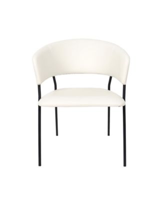 Slate Faux Leather Upholstered Dining Armchair, Set of 2