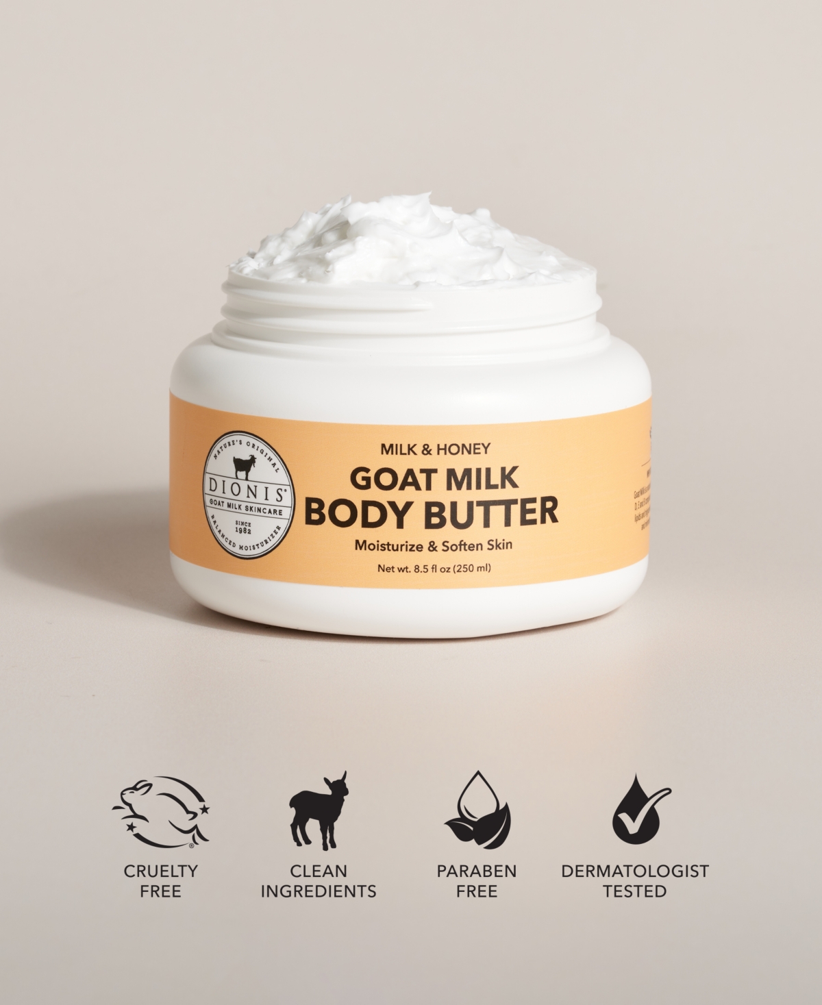 Dionis Milk Honey Goat Milk Body Butter, 8.5 oz.