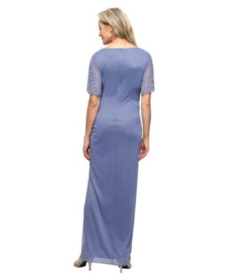 Women's Empire Waist V-Neck Gown