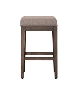 Industies, INC Arrowcreek Upholstered Console Stool in Weathered Stone