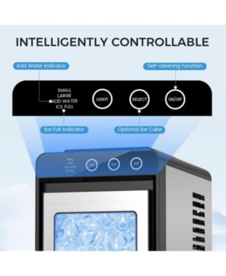 Countertop Ice Maker, 26 lbs/24H Self-Cleaning
