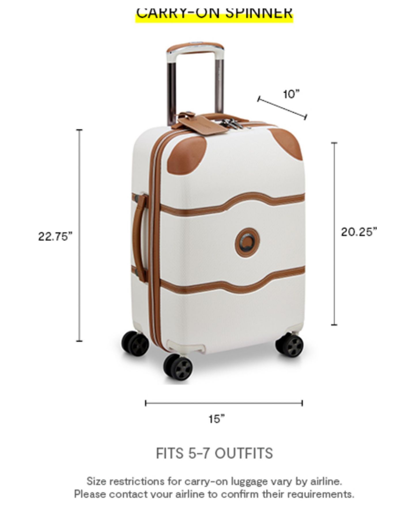 Чемодан Delsey Paris Delsey Chatelet Air 2.0 Carry-On Spinner, цвет: Ангора — фото 4