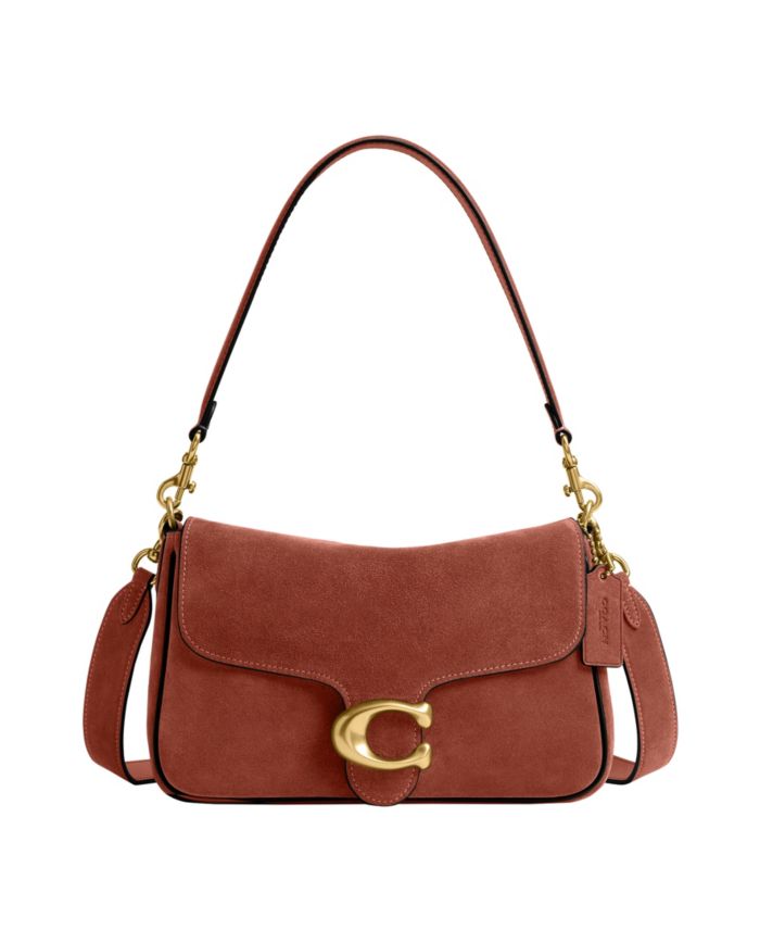 COACH Tabby Small Suede Shoulder Bag