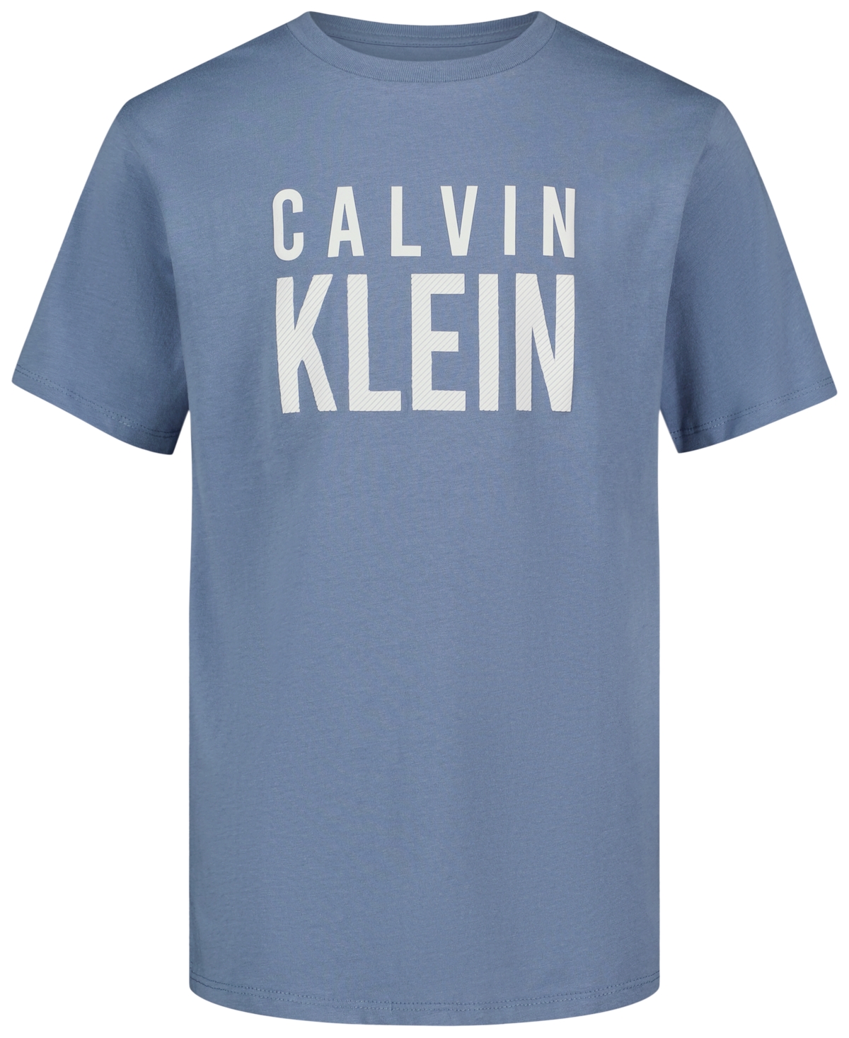 Calvin Klein Boys' 8-20 Ck Structure Short-Sleeve Crewneck T-Shirt - Blue