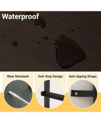 Stylish 3-Drawer Dresser with Removable Fabric Bins, Multi-Functional Storage Organizer for Bedroom, Living Room, Closet, Entryway