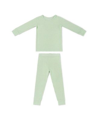 Baby Boys Pistachio Gingham Pajama Set