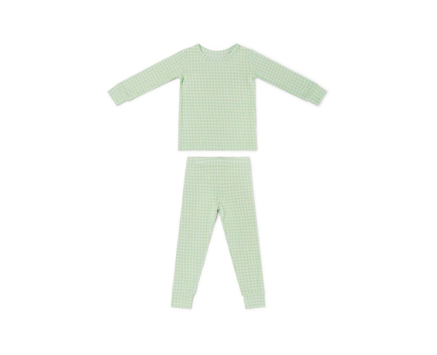 Baby Boys Pistachio Gingham Pajama Set