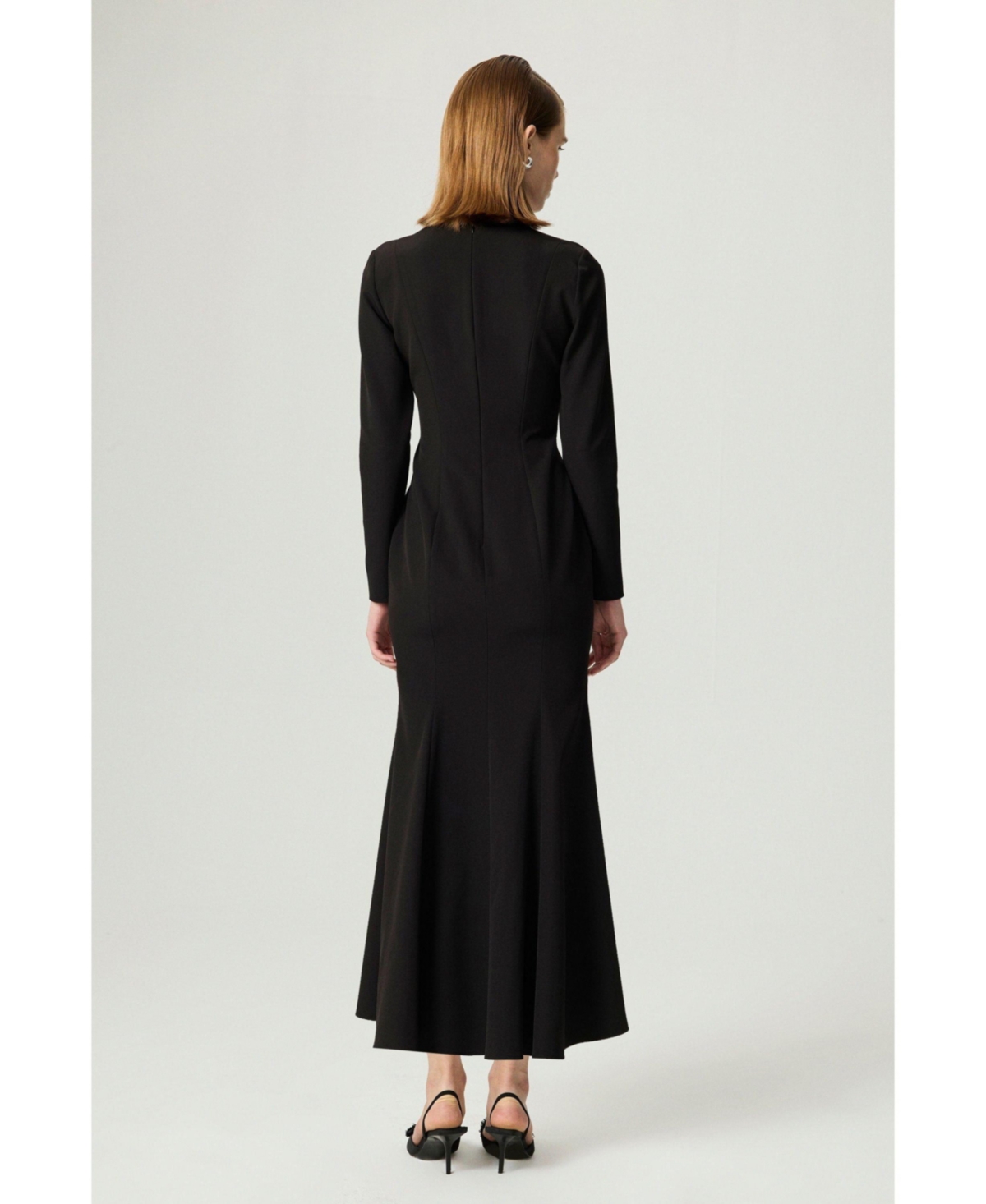 Nocturne Women's Bow Detail Mermaid Maxi Dress