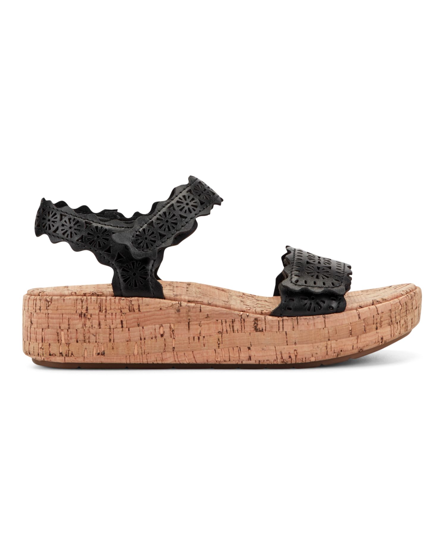 Women's Slatal Leather Platform Footbed Sandals