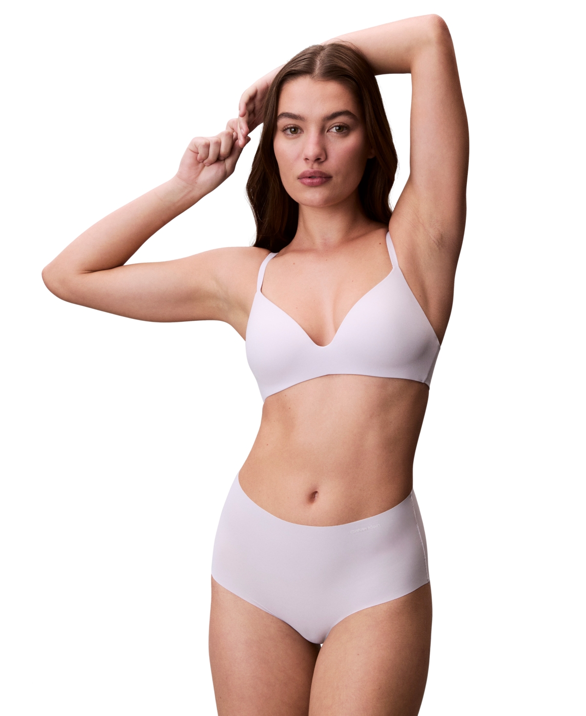 Calvin Klein Women's Perfectly Fit Wireless T-Shirt Bra QF8013 - Frosty Lilac
