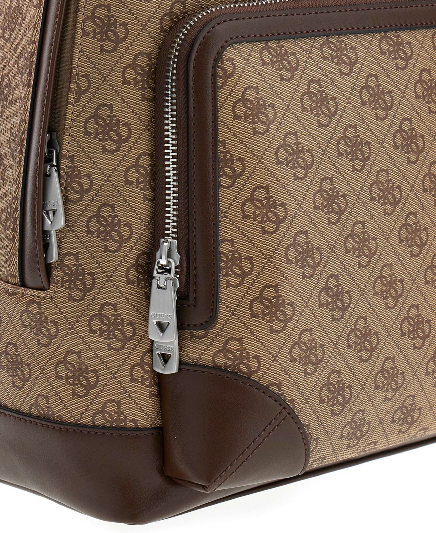 Рюкзак GUESS Milano Monogram Pattern, цвет: Коричневый — фото 3