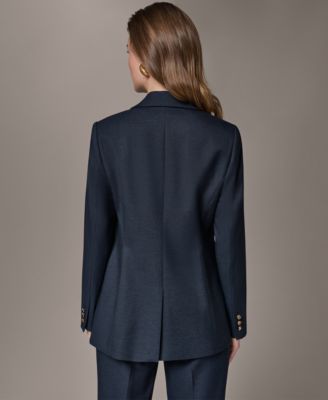 Women's Notch Lapel Padded Shoulder Blazer