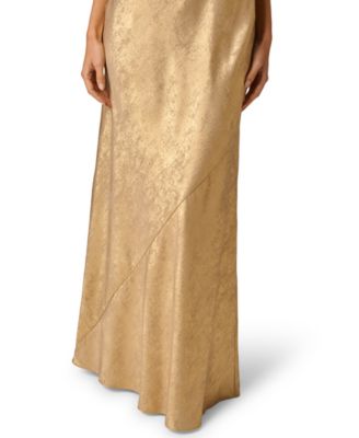 Women's Foiled Cowl Neck Ball Gown