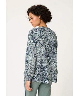 Women's Animal Print Tunic Blouse Tops