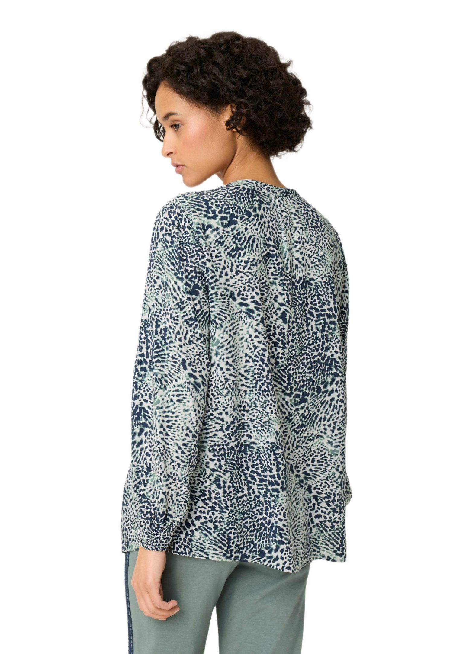 Women's Animal Print Tunic Blouse Tops