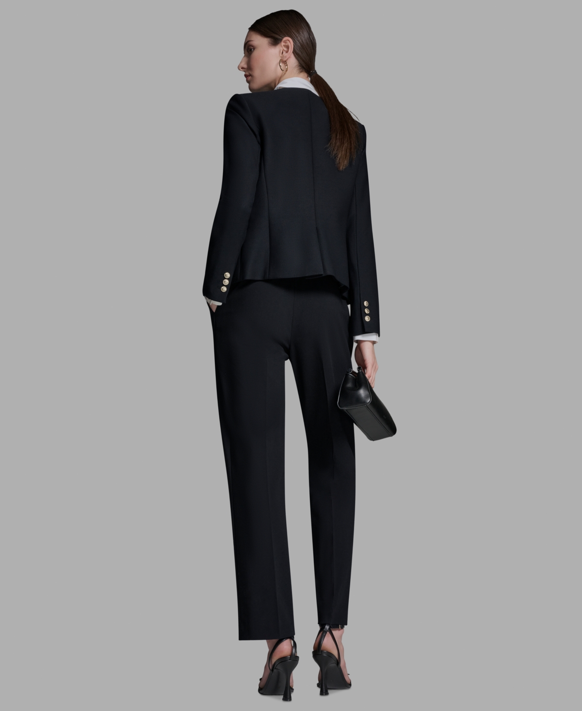 Bcbg Women's Long-Sleeve One Button Jacket