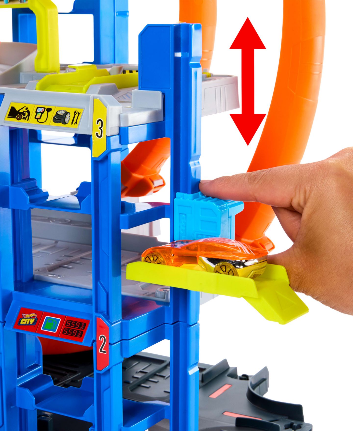 Детский игровой набор Hot Wheels Mega Loop Garage Playset — фото 6