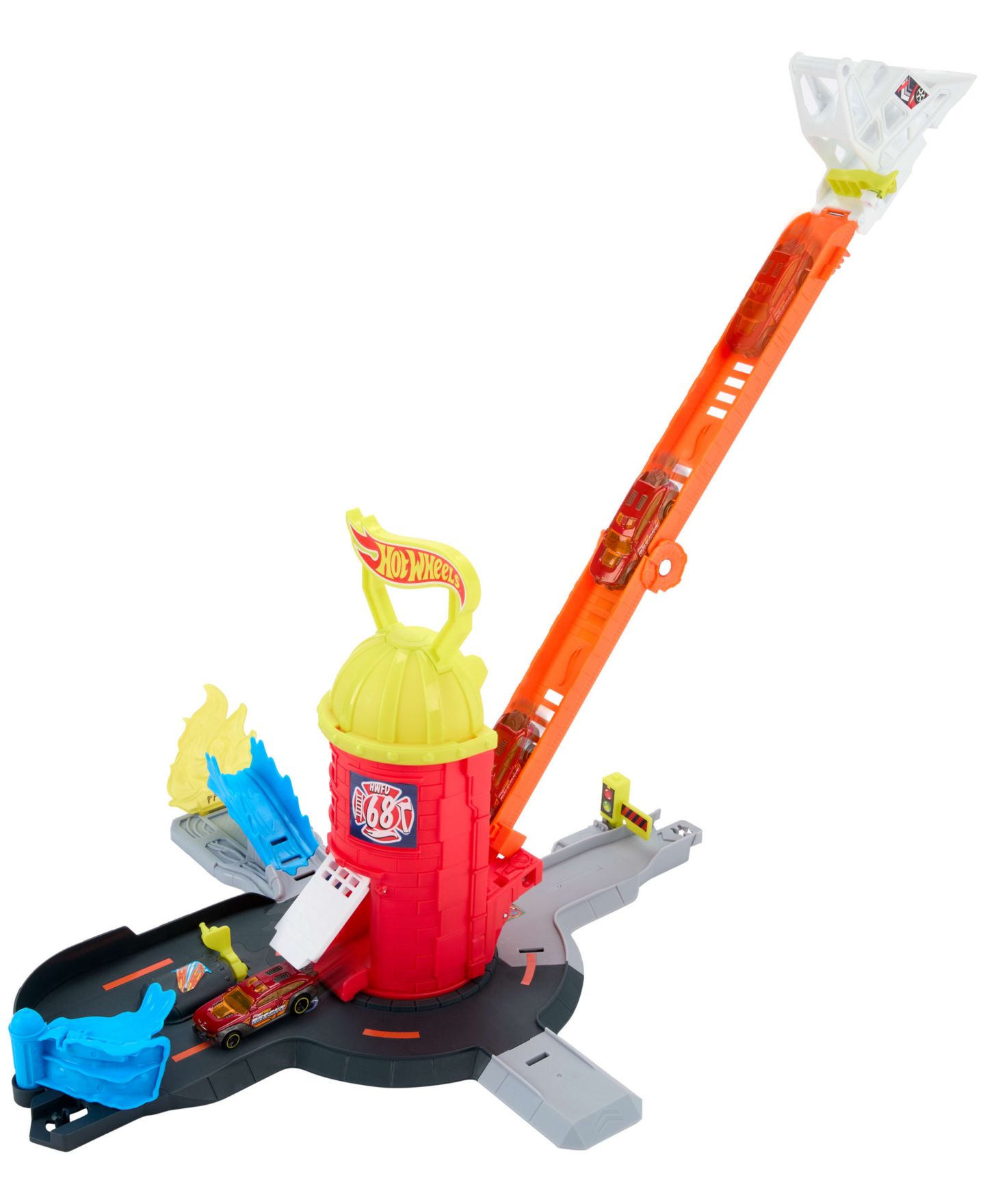 Детский игровой набор Hot Wheels City Super Fire Station Rescue Playset — фото 4