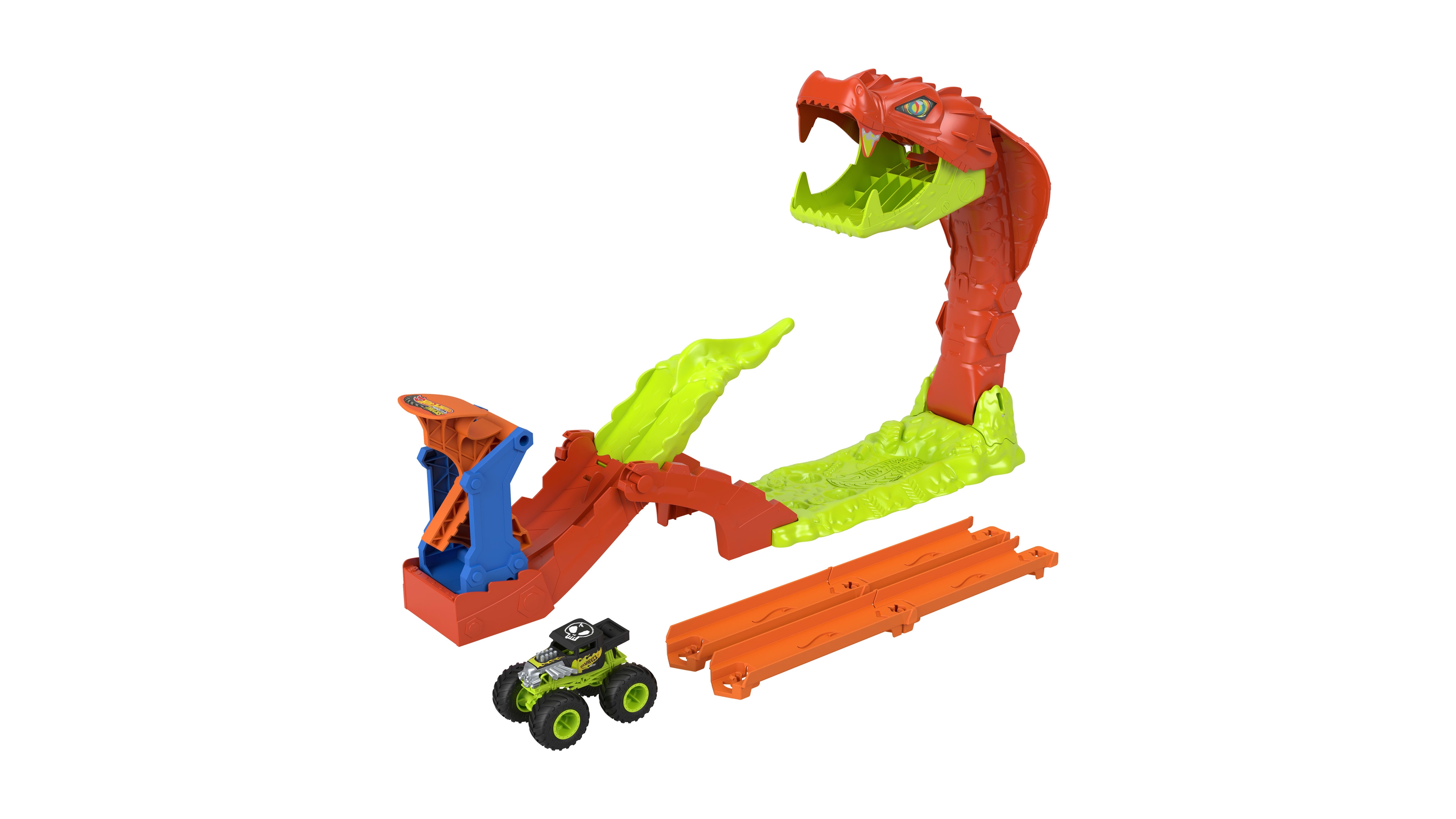 Hot Wheels Monster Trucks Snake Slam Takedown Playset