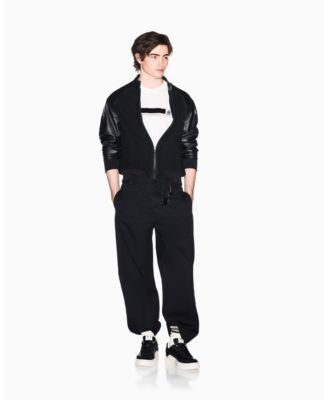 Men's Short Sleeve Flocked Stripe T-Shirt