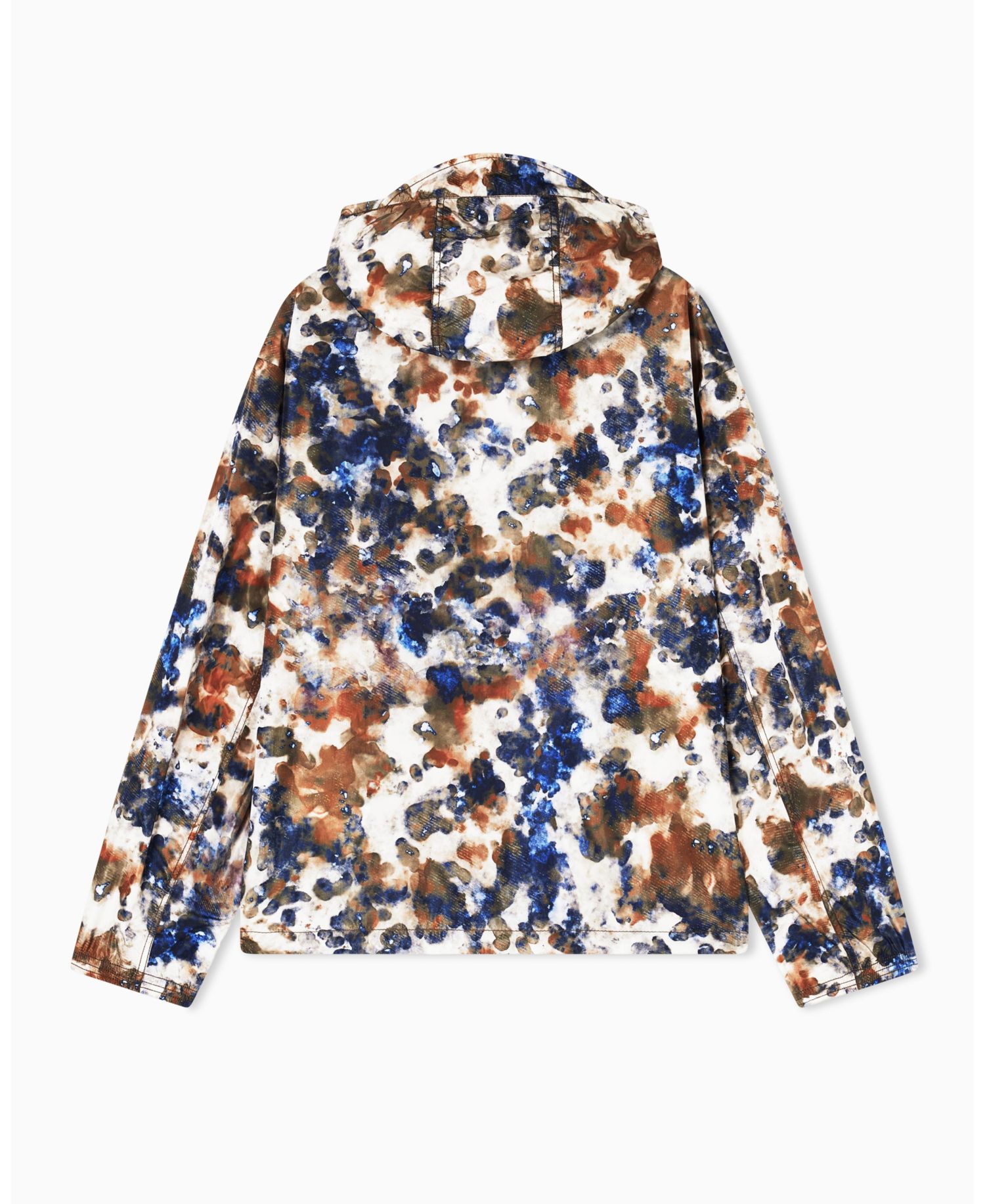 Men's Watercolor Print Nylon Windbreaker