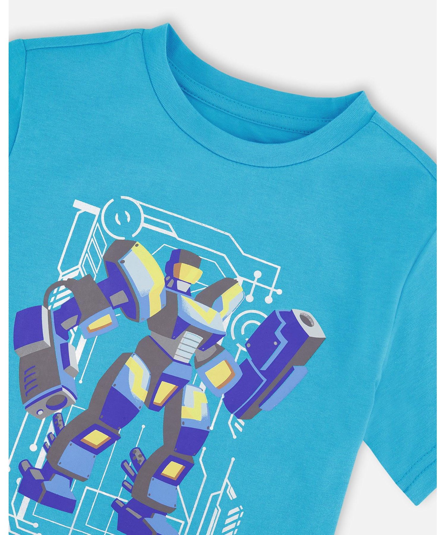 Toddler Boys Cotton Jersey T-Shirt with Print - Toddler|Child