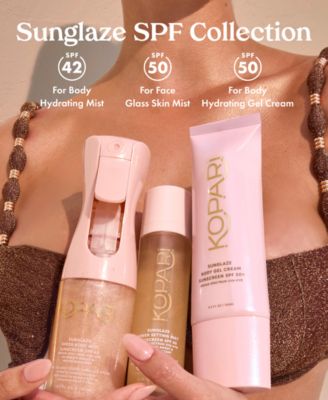 Sunglaze Body Gel Cream Sunscreen SPF 50+, 3.4 oz.